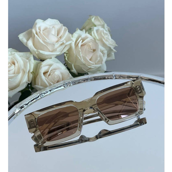 NEW Saint Laurent SL572 Sunglasses in Champagne Mirror $545